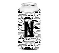 Isolatore per bevande alto con iniziale e baffi a forma di lettera N CJ2009-NTBC