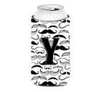 Isolatore per bevande alto con iniziale e baffi a forma di lettera Y CJ2009-YTBC