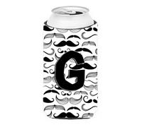 Isolatore per bevande alto con iniziale e baffi lettera G CJ2009-GTBC