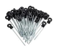 Isolatori Elettrici Ad Anello Per Recinzioni 25 isolatori di distanza for recinzione elettrica, isolatori ad anello in plastica, vite a lunga distanza for palo di legno Isolatori Recinto Elettrico