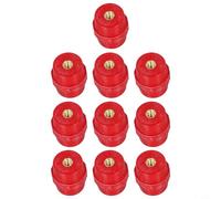 Isolatori rossi della sbarra collettrice 10Pcs SM-30 M6 Terminal Block Spacer per il Governo di distribuzione di energia elettrica con materiale ad alta resistenza BMC e Pure Co
