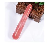 ISOLAY Crystal Natural Pink Rose Quartz Crystal Massage Reiki Stick Massage Wands Pietre preziose e Cristallo xiaguolingsm (Color : Watermelon Red)