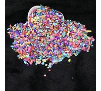 ISOLAY Pietra curativa Bella Pietra frantumata in Cristallo Naturale Guarigione energetica Reiki Decorativo Acquario Balance Decorazione con Pietre preziose fuxingweism (Color : Mottled, Size : 200g)
