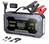 Isole❌ 8000A & 160PSI Booster Avviamento Auto con Compressore Aria Portatile