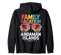 Isole Andamane India Famiglia Vacanza Retro Tramonto Felpa con Cappuccio