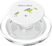 Isole Baleari Mappa Maiorca Ibiza Minorca PopSockets PopGrip per MagSafe