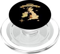 Isole britanniche Mare Irlanda Scozia Galles Inghilterra Mappa Monete PopSockets PopGrip per MagSafe