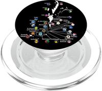 Isole dei Caraibi Bandiere & mappa, Vacanze al mare caraibico PopSockets PopGrip per MagSafe