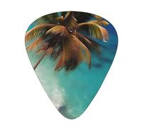 Isole dei Caraibi Plettri per chitarra eleganti e durevoli, tre tipi di plettri sottili, medi e pesanti (12 pezzi), adatti per chitarra, basso, chitarra elettrica, ukulele,