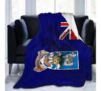 Isole Falkland Bandiera Mappa Pile Caldo Morbido Coperte Antistatico Spesso Sfocato Coperta da Letto di Lusso per Divano, Letto, Divano Ultra Lussuoso Caldo e Accogliente per Tutte le Stagioni 60 "X