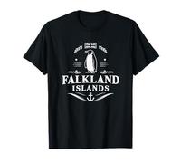 Isole Falkland Penguin British Travel Graphic Maglietta