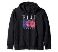 Isole Figi Ibisco Fiori Beach Surfer Souvenir Felpa con Cappuccio