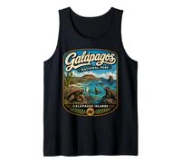 Isole Galapagos Ecuador Vintage Wildlife Travel Canotta