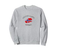 Isole Lofoten Bandiera Norvegia Fiordi Norvegesi Aurora Boreale Felpa