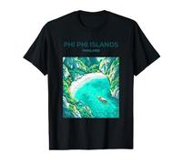 Isole Phi Phi Thailandia Maglietta con Stampa Grafica Economica