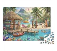 Isole Resort Tropicali Puzzle 1000 Pezzi,Gioco Educativo,dai 14 Anni,Idea Regalo,Adulti E Ragazzi,Sfida Impossibile,Decorazione Casa,Cartone Di Qualità,Antistress 52x38cm