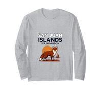 Isole San Juan Washington Sunset Barca a Vela Maglia a Manica