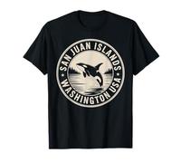 Isole San Juan Washington Viaggio Souvenir Emblema Maglietta