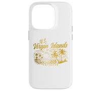 Isole Vergini americane Pride Beach Vacation USVI Vintage Custodia per iPhone 14 Pro
