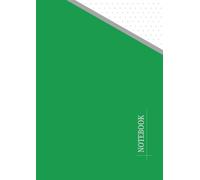 Isometric 3D Dot Graph Paper Notebook - 1/4 (0.25") Inch Triangle Grid | Edge-to-Edge | Horizontal Alignment | A4 Landscape | 120 Pages | Forest Green Moss Cover
