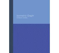 Isometric Graph Paper Notebook Journal - Blue Colorblock: 8.5 x 11 - Numbered Pages - Perfect for Spatial and 3D Grid Design