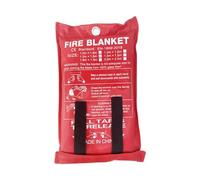 ISOP Coperta Antincendio Grande 180 x 200 cm per Casa - Cucina Soppressione - Coperta di Sicurezza Ignifuga per Auto Scuola Barbecue Camper Ufficio Magazzino - Coperta di salvataggio