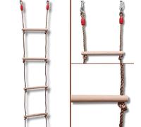ISOP Scala Altalena per Bambini 3 m e Adulti - Scala per capanna sugli Alberi per Bambini - Attrezzatura da Arrampicata per Esercizi - Adatto per Bunker o Loft - Scaletta Sospesa per Bambino
