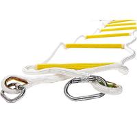 ISOP Scala di Prolunga Antincendio di Emergenza 2,5 m Scala di Sicurezza Antincendio con Moschettoni - Gancio Rapido e Facile da Usare - Compatto e Facile da Riporre - Portata fino a 900 kg