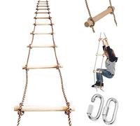ISOP Scala per Arrampicarsi sugli Alberi per Bambini 5m o Adulti - Accessori per Altalene All'aperto/al Coperto - Attrezzature per Parco Giochi - Adatto per Giardino a soffitta o Pittura murale