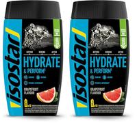 ISOSTAD - HYDRATE & PERFORM GRAPEFRUIT - Preparato in polvere per bevanda isotonica - Con elettroliti e carboidrati selezionati - ottimo per sport ed esercizio fisico prolungato - Vitamina C - 400 g