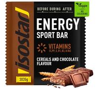 Isostar Barrette di Cereali Cioccolato, 3 x 40g