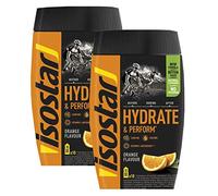 Isostar Hydrate & Perform 2x400g bevanda elettrolitica isotonica - soluzione elettrolitica per supportare le prestazioni atletiche - arancione, confezione da 2