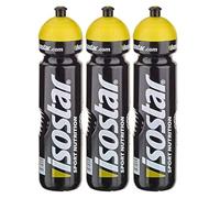 Isostar Sport Drinking Bottle 1000 ml - BPA-free - Bottiglia d'acqua per corsa, ciclismo, palestra, escursionismo - Pratica e a prova di perdite di chiusura push & pull (3x1000 ml)