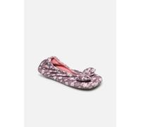 Isotoner - 97371 - Ballerine microvelours - imprimé Ananas Rosa - Pantofole 37 - 38 Rosa