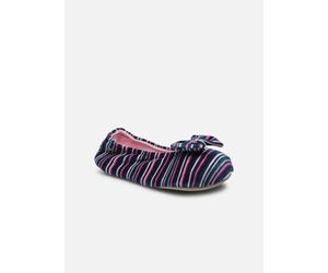 Isotoner - Ballerine Velours - Grand Nœud W Multicolore - Pantofole 35 - 36 Multicolore