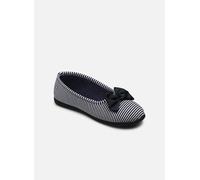 Isotoner - Ballerines Ergo Everywear - Jersey Bio Marinière - Grand Nœud W Blu - Pantofole 36 Blu