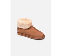Isotoner - Bottillon - Cuir Et Fourrure W Marrone - Pantofole 36 Marrone