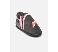 Isotoner - Bottillons zip en micro-éponge W Grigio - Pantofole 21 Grigio