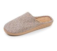 Isotoner Ciabatte da donna, colore: nero, Beige leopardato, 39 EU