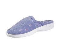 isotoner Pantofole da donna in spugna con memory foam, per interni ed esterni, comfort, pervinca, 36 EU