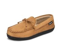 Isotoner Microsuede Moccasin Slipper with Cooling Memory Foam for Indoor/Outdoor Comfort, Mocassino Uomo, US /