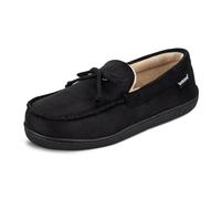 Isotoner Microsuede Moccasin Slipper with Cooling Memory Foam for Indoor/Outdoor Comfort, Mocassino Uomo, US /