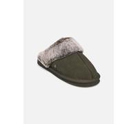 Isotoner - Mule Eva - Cuir Et Fourrure W Verde - Pantofole 37 Verde