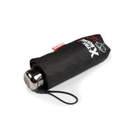 Isotoner Ombrello x-tra solido anti-ribaltamento, compatto, tecnologia ultra-idrorepellente, Nero , ST