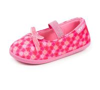 Isotoner Pantofole ballerine ragazza, EU, fiori rosa, rosa a fiori, 30 EU