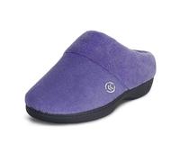 isotoner Pantofole da donna Classic Hoodback W Memory Foam, Pervinca profonda, 9.5-10
