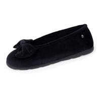 Isotoner Pantofole da donna ultra comode (tecnologia everywear™), senza tempo e facili da indossare, Nero , 40 EU