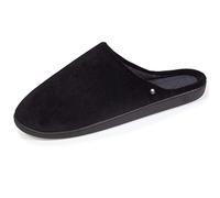 Isotoner Pantofole da uomo ultra comode e leggere, in memory foam, EU, Nero , 41 EU