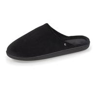 Isotoner Pantofole da uomo ultra comode e leggere, in memory foam, Nero Chevron Grigio, 41 EU