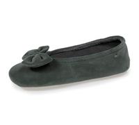 Isotoner - Pantofole donna, in velluto, con fiocco grande | Pantofola in muschio complementari per un comfort duraturo e una tenuta ottimale nella vita quotidiana.
